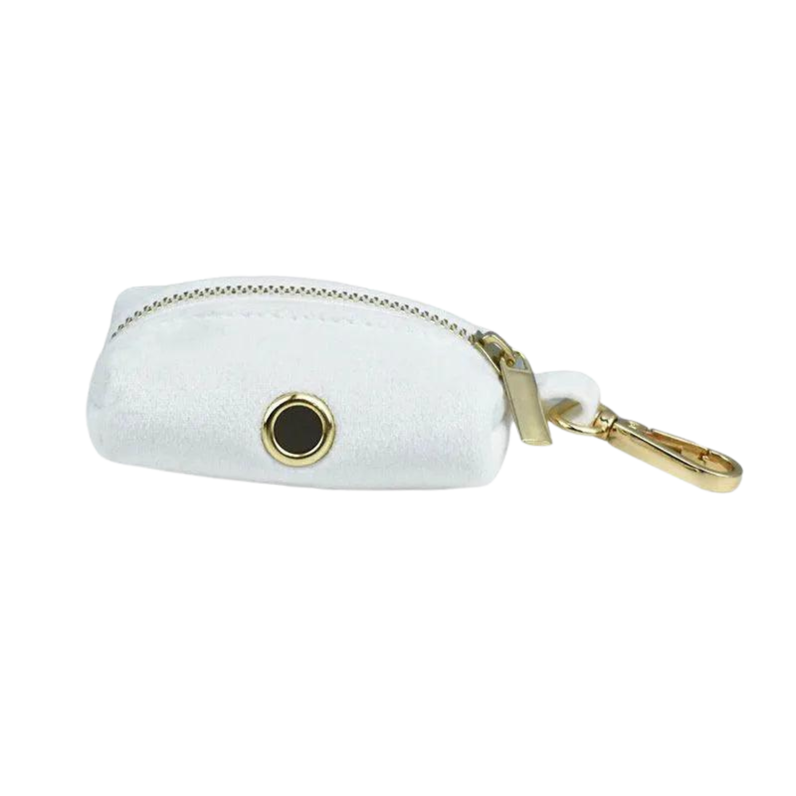 Kotbeutel-Tasche in weiß aus Samt-Stoff - Wade