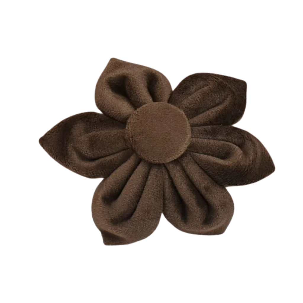 Mocha Luxe Samt-Blume