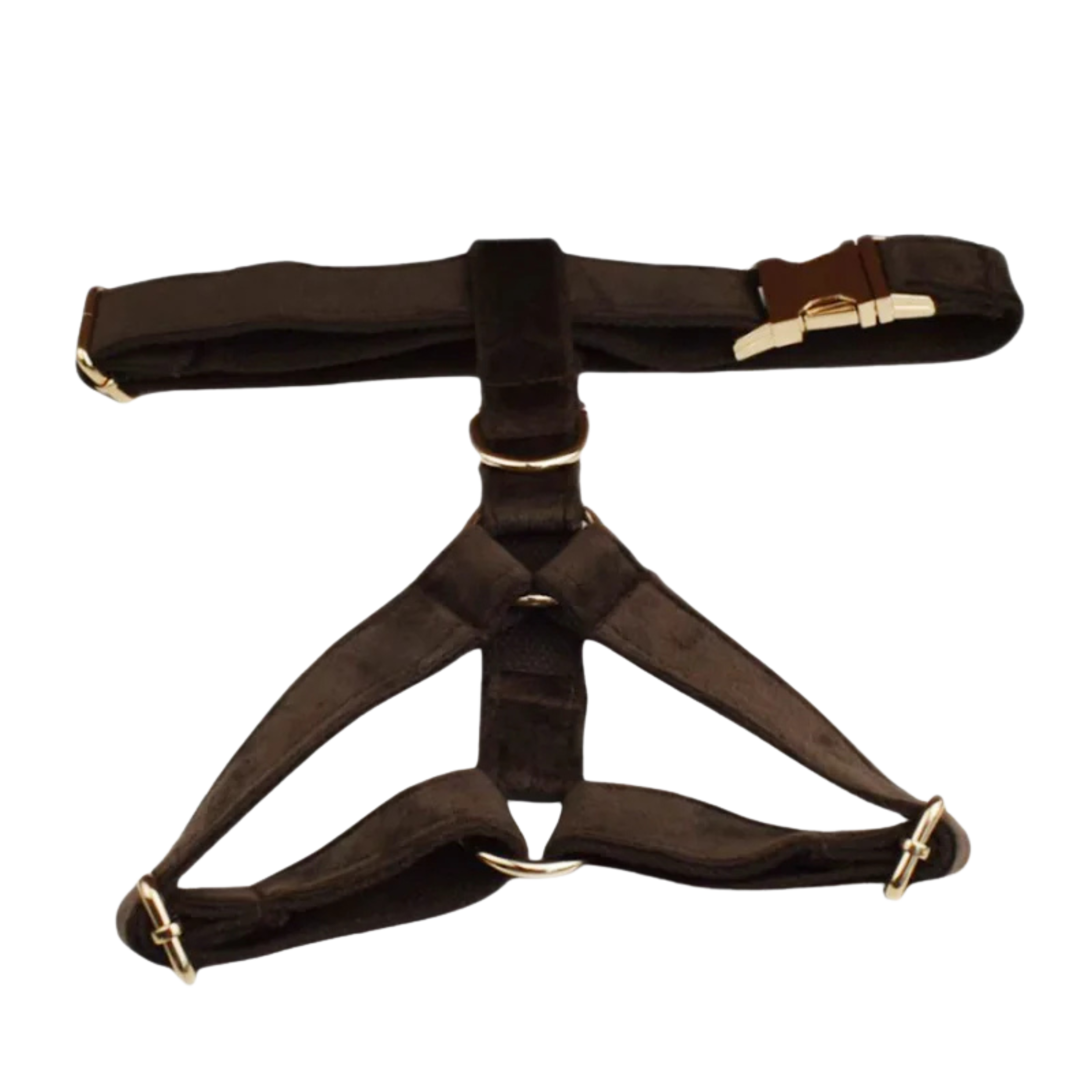 Mocha Luxe Samt-Hundegeschirr