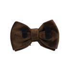 Mocha Luxe Samt-Fliege