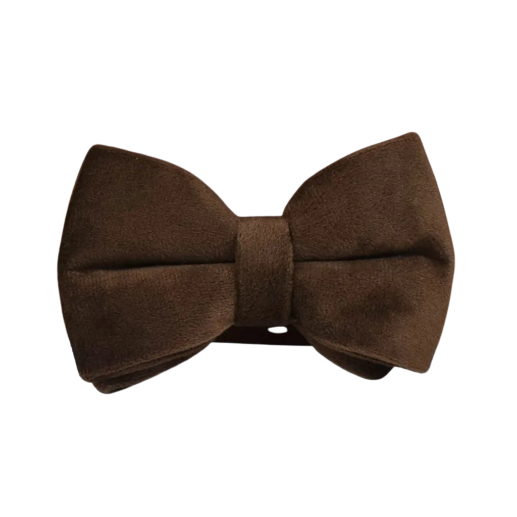 Mocha Luxe Samt-Fliege