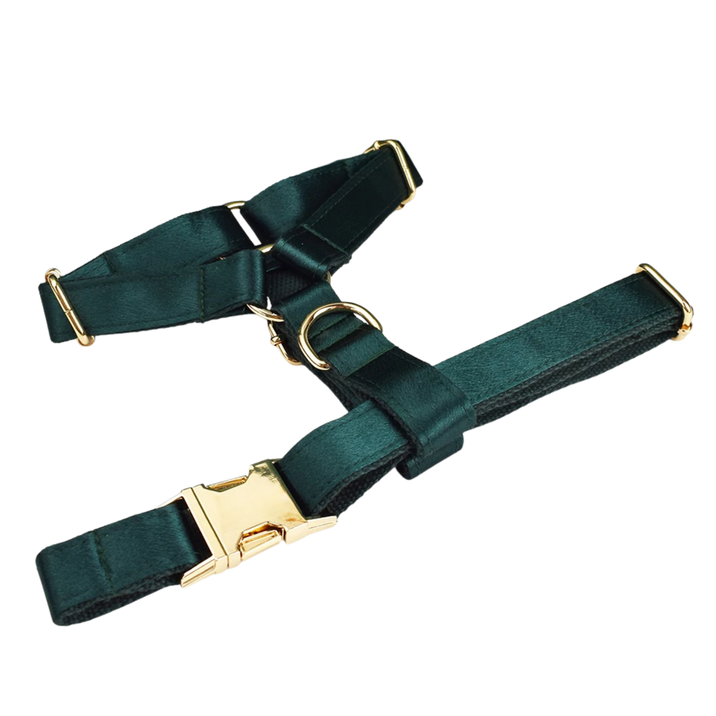 Emerald Satin Hundegeschirr
