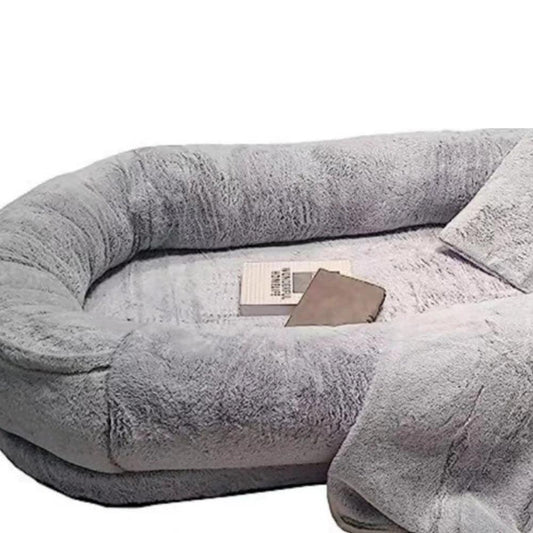 Luxuriöses XXL-Hundebett „ComfyNest“ – Weiches, wasserfestes Hundebett für große Hunde & Menschen