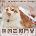 Bild in die Galerie laden, Wasserdichter Hundepfoten-Trimmer mit LED-Licht – Präziser Fellschneider mit LED-Anzeige und 18 mm Klinge 
