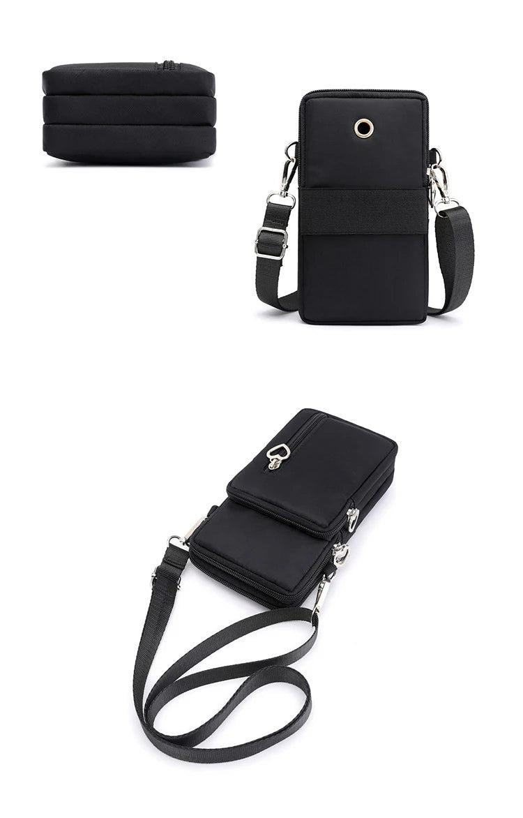 Damen Gassi-Tasche Nylon Wasserdicht – Stylische Umhängetasche mit Kotbeutelspender, Leckerli-Fach & viel Stauraum für Spaziergänge mit Hund