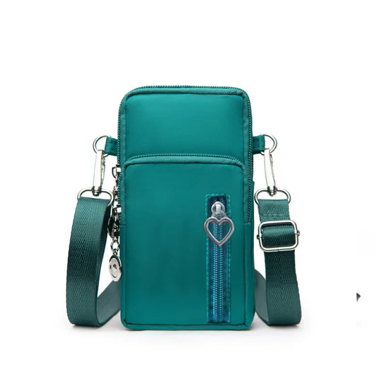Damen Gassi-Tasche Nylon Wasserdicht – Stylische Umhängetasche mit Kotbeutelspender, Leckerli-Fach & viel Stauraum für Spaziergänge mit Hund
