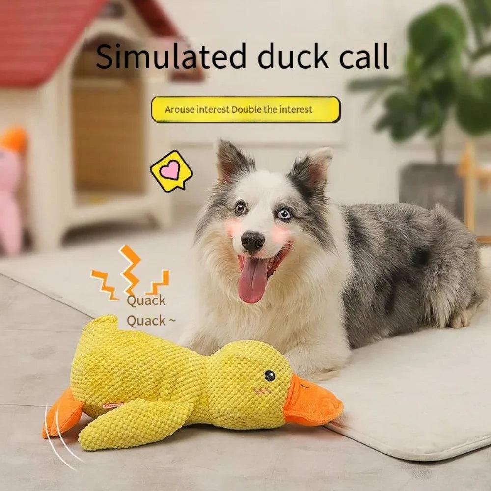 Quakspaß Ente ,,Erna'' – Robustes Hundespielzeug für Kau- und Spielspaß