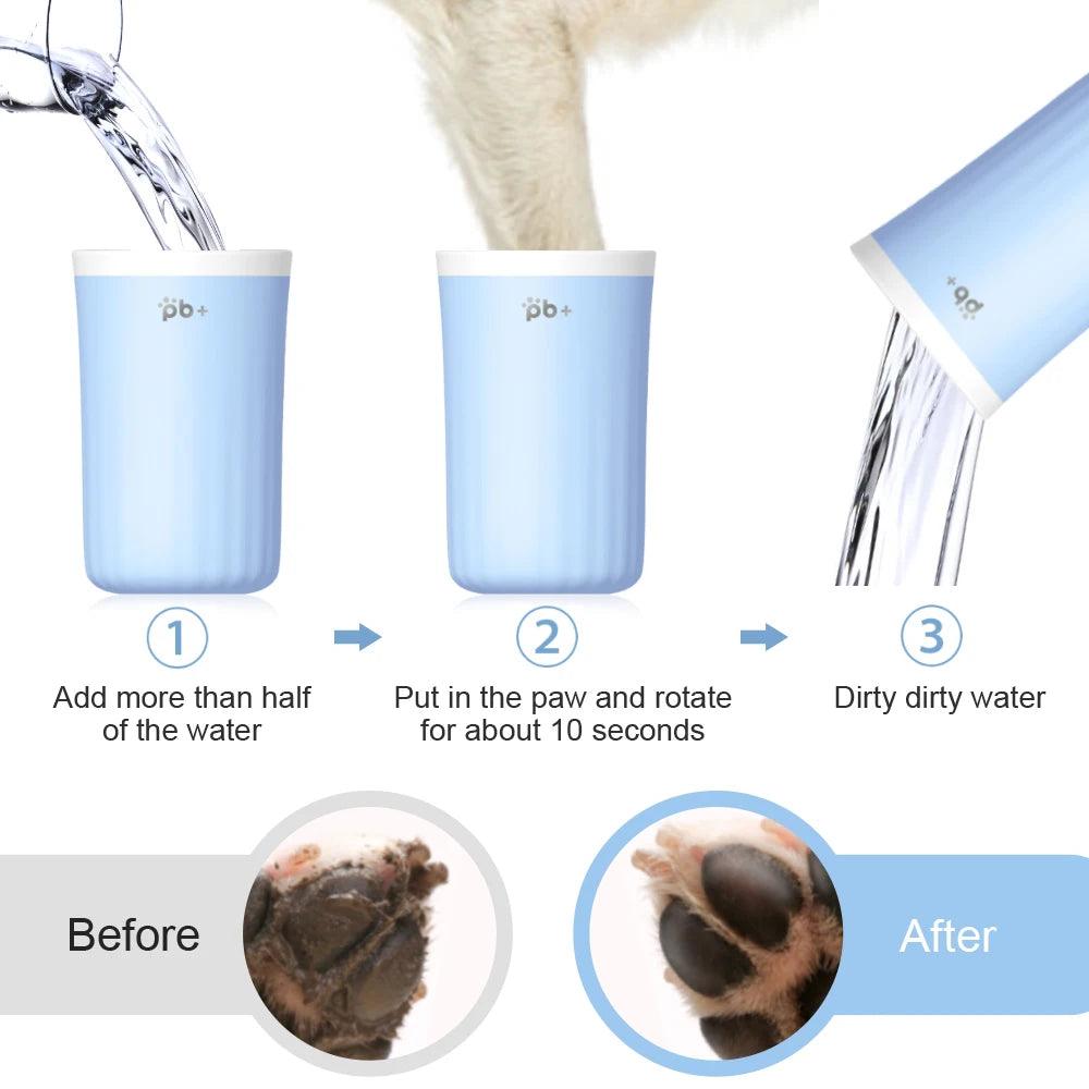 „PawClean Pro“ – Silikon-Pfotenreiniger für Hunde – Schnelle und einfache Reinigung für saubere Pfoten