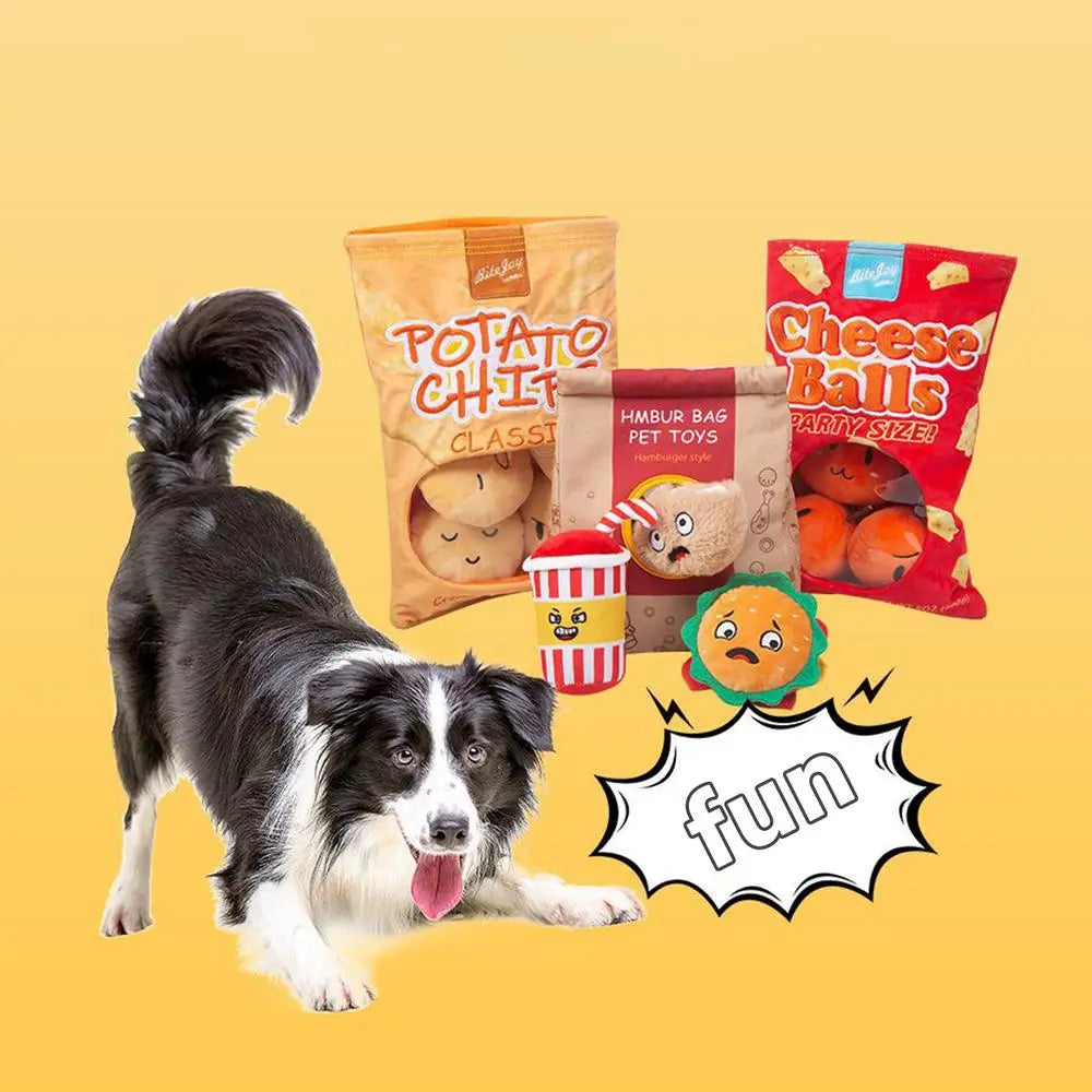 Snack-Fakes – Raschelspielzeug im Fastfood-Look mit Leckerlifunktion!