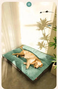 Bild in die Galerie laden, Luxuriöses Cord-Hundebett „Luvor“ – Stil & Komfort für deinen Vierbeiner 

