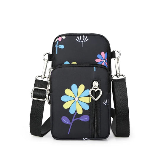 Damen Gassi-Tasche Nylon Wasserdicht – Stylische Umhängetasche mit Kotbeutelspender, Leckerli-Fach & viel Stauraum für Spaziergänge mit Hund
