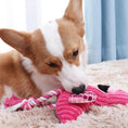 Bild in die Galerie laden, Plüsch-Hundespielzeug „Flamingo“ – Robustes Cord-Spielzeug mit Quietschfunktion 
