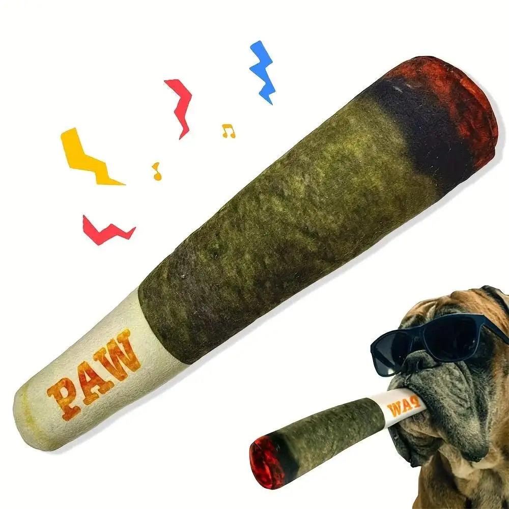 Snoop Doggy – Das interaktive Quietschspielzeug im Joint/Zigarren-Design für coole Hunde