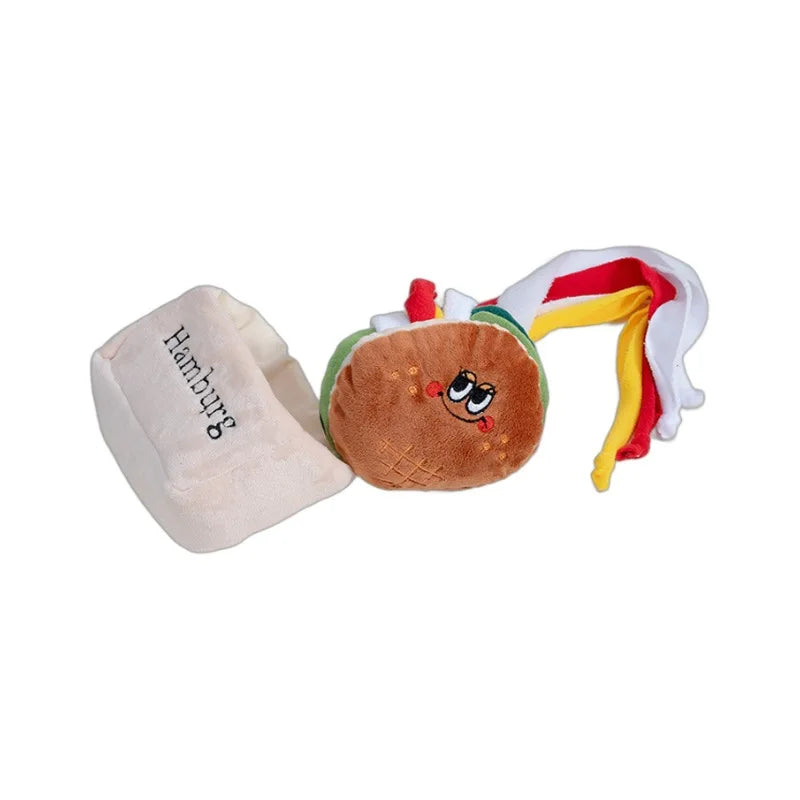 Snacktastisch – plüschiges Schnüffelspielzeug im Sandwich- oder Burger-Look!