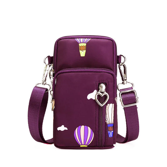 Damen Gassi-Tasche Nylon Wasserdicht – Stylische Umhängetasche mit Kotbeutelspender, Leckerli-Fach & viel Stauraum für Spaziergänge mit Hund