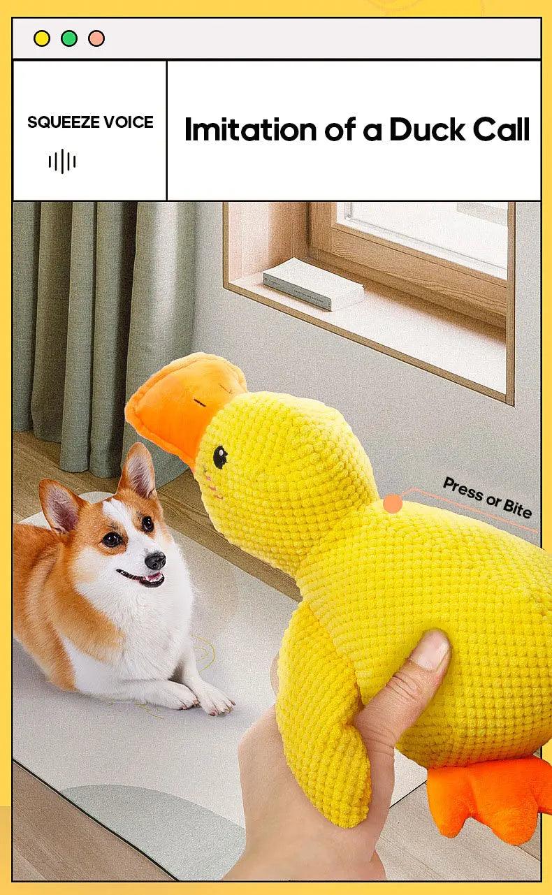 Quakspaß Ente ,,Erna'' – Robustes Hundespielzeug für Kau- und Spielspaß