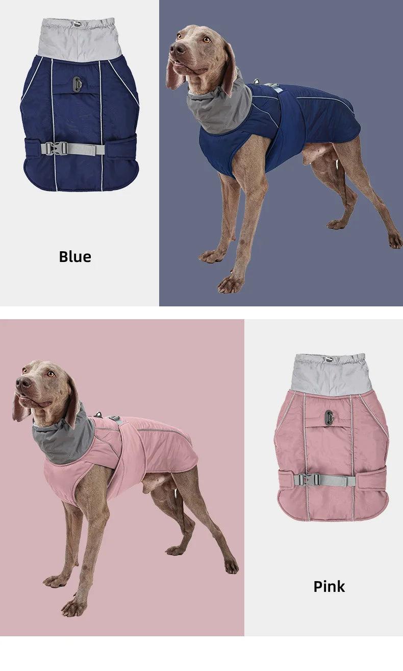 Luxuriöse Winterjacke für Hunde – Wasserdicht, Warm & Reflektierend