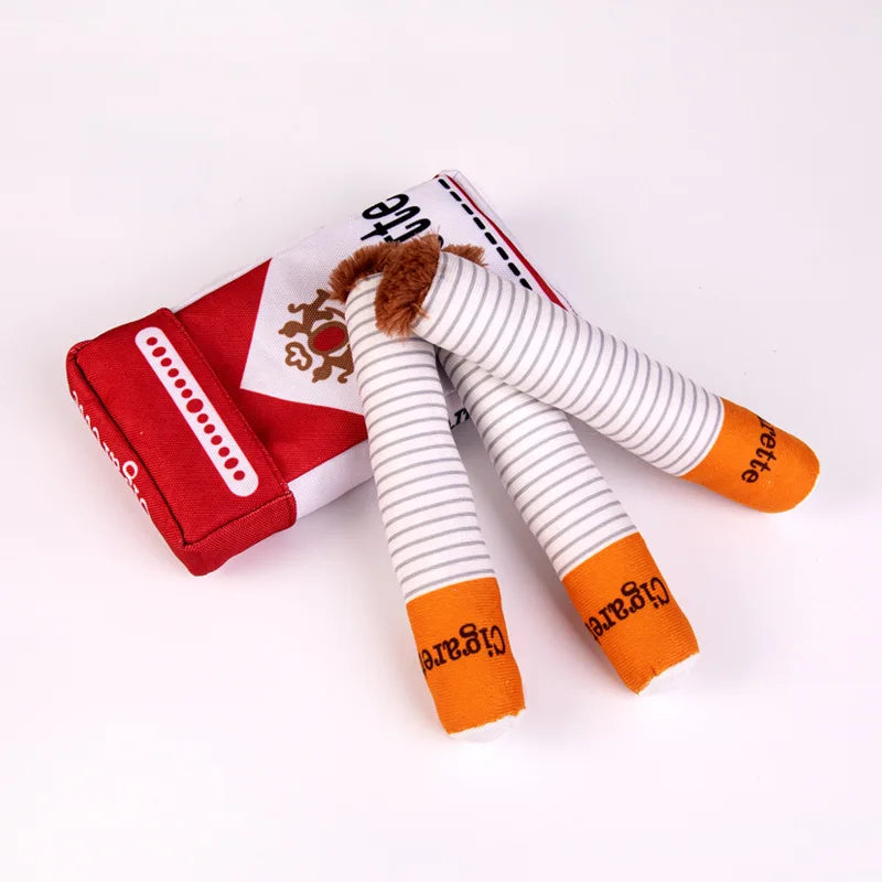 Puff & Paws – das freche Hunde-Spielzeug im Zigaretten-Look