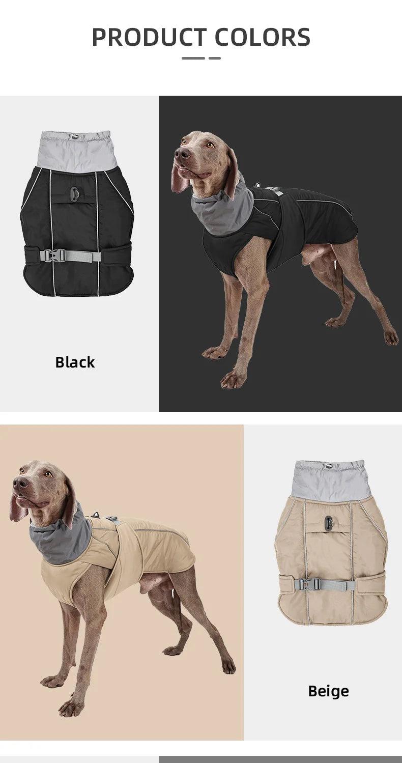 Luxuriöse Winterjacke für Hunde – Wasserdicht, Warm & Reflektierend