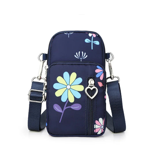 Damen Gassi-Tasche Nylon Wasserdicht – Stylische Umhängetasche mit Kotbeutelspender, Leckerli-Fach & viel Stauraum für Spaziergänge mit Hund