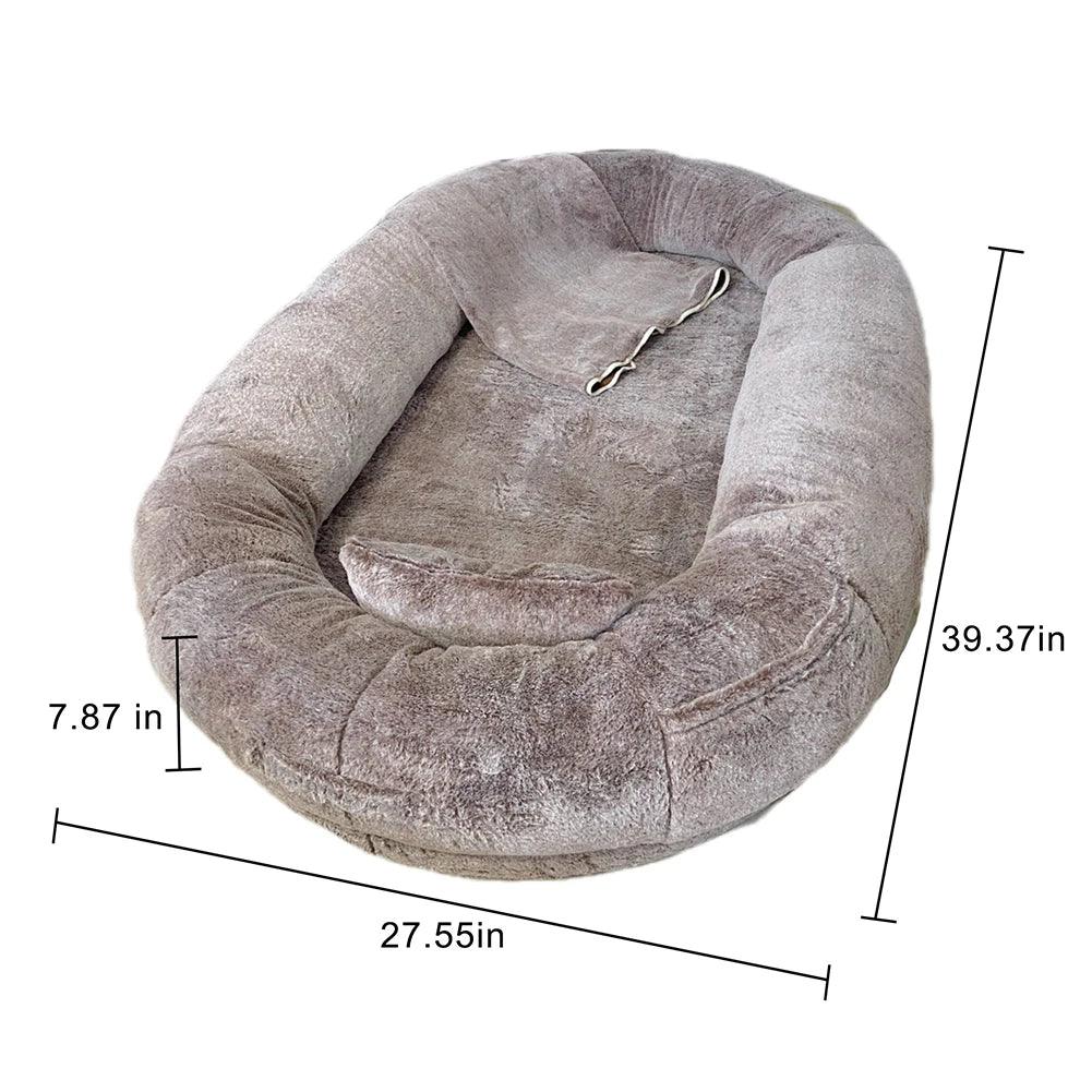 Luxuriöses XXL-Hundebett „ComfyNest“ – Weiches, wasserfestes Hundebett für große Hunde & Menschen