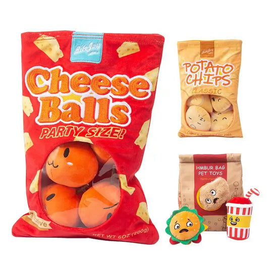 Snack-Fakes – Raschelspielzeug im Fastfood-Look mit Leckerlifunktion!