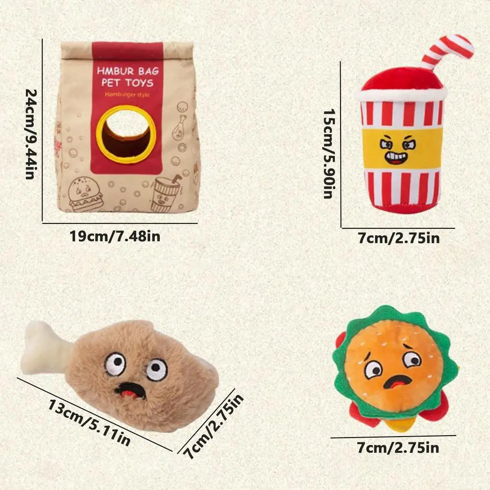 Snack-Fakes – Raschelspielzeug im Fastfood-Look mit Leckerlifunktion!