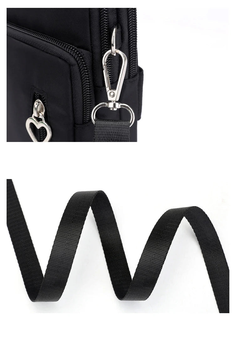 Damen Gassi-Tasche Nylon Wasserdicht – Stylische Umhängetasche mit Kotbeutelspender, Leckerli-Fach & viel Stauraum für Spaziergänge mit Hund