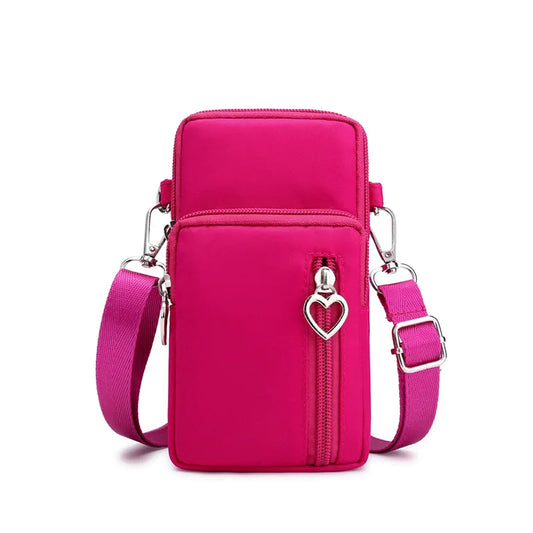 Damen Gassi-Tasche Nylon Wasserdicht – Stylische Umhängetasche mit Kotbeutelspender, Leckerli-Fach & viel Stauraum für Spaziergänge mit Hund