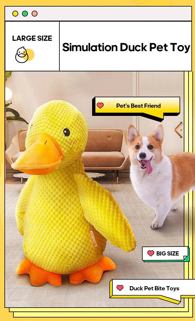 Quakspaß Ente ,,Erna'' – Robustes Hundespielzeug für Kau- und Spielspaß