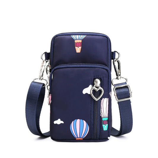 Damen Gassi-Tasche Nylon Wasserdicht – Stylische Umhängetasche mit Kotbeutelspender, Leckerli-Fach & viel Stauraum für Spaziergänge mit Hund