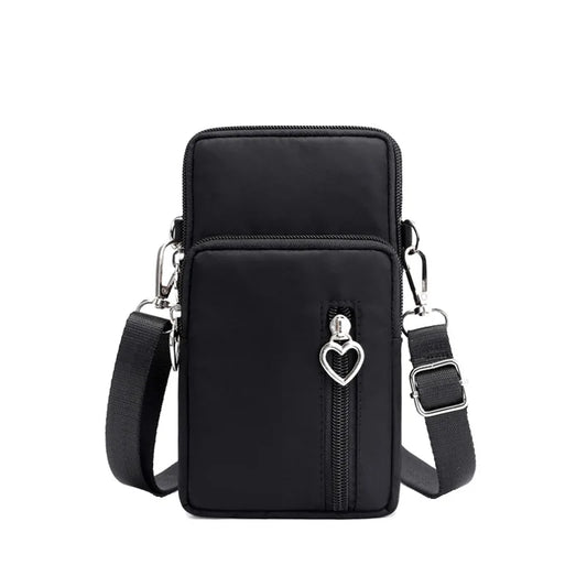 Damen Gassi-Tasche Nylon Wasserdicht – Stylische Umhängetasche mit Kotbeutelspender, Leckerli-Fach & viel Stauraum für Spaziergänge mit Hund