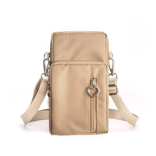 Damen Gassi-Tasche Nylon Wasserdicht – Stylische Umhängetasche mit Kotbeutelspender, Leckerli-Fach & viel Stauraum für Spaziergänge mit Hund