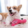Bild in die Galerie laden, Plüsch-Hundespielzeug „Flamingo“ – Robustes Cord-Spielzeug mit Quietschfunktion 
