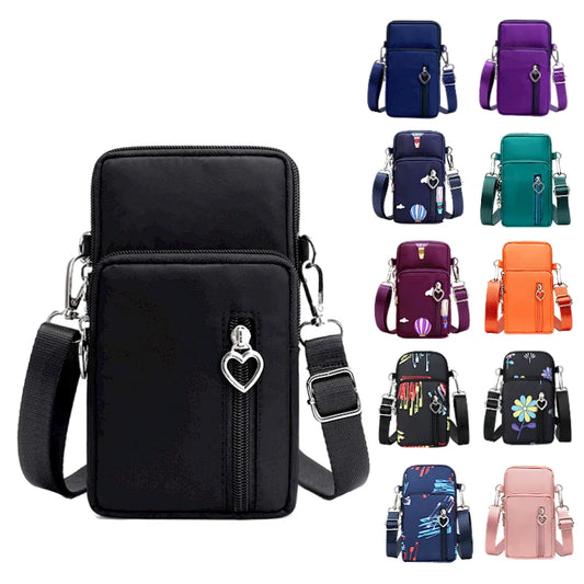 Damen Gassi-Tasche Nylon Wasserdicht – Stylische Umhängetasche mit Kotbeutelspender, Leckerli-Fach & viel Stauraum für Spaziergänge mit Hund