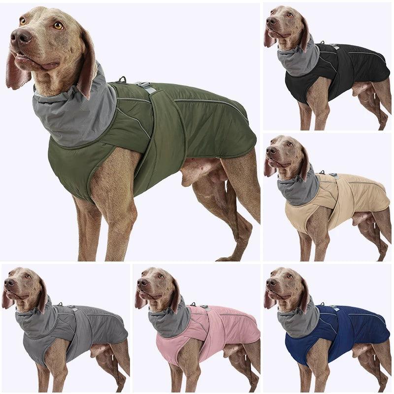 Luxuriöse Winterjacke für Hunde – Wasserdicht, Warm & Reflektierend