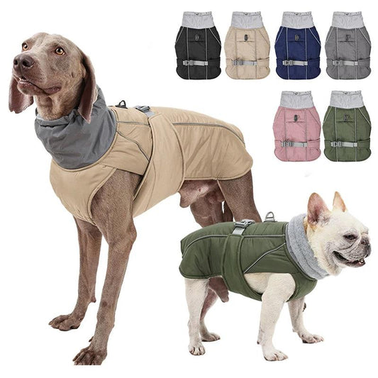 Luxuriöse Winterjacke für Hunde – Wasserdicht, Warm & Reflektierend