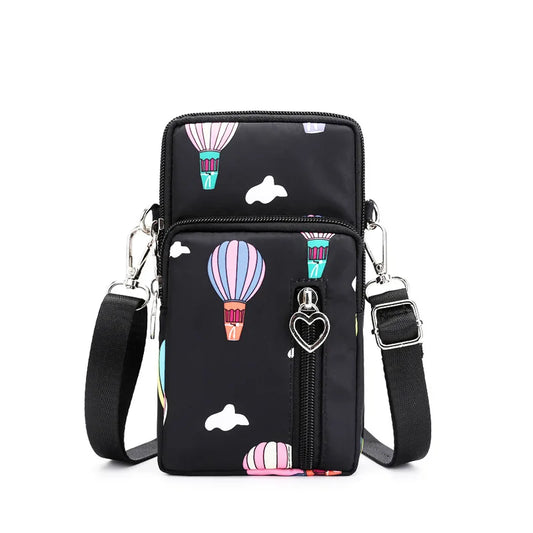 Damen Gassi-Tasche Nylon Wasserdicht – Stylische Umhängetasche mit Kotbeutelspender, Leckerli-Fach & viel Stauraum für Spaziergänge mit Hund
