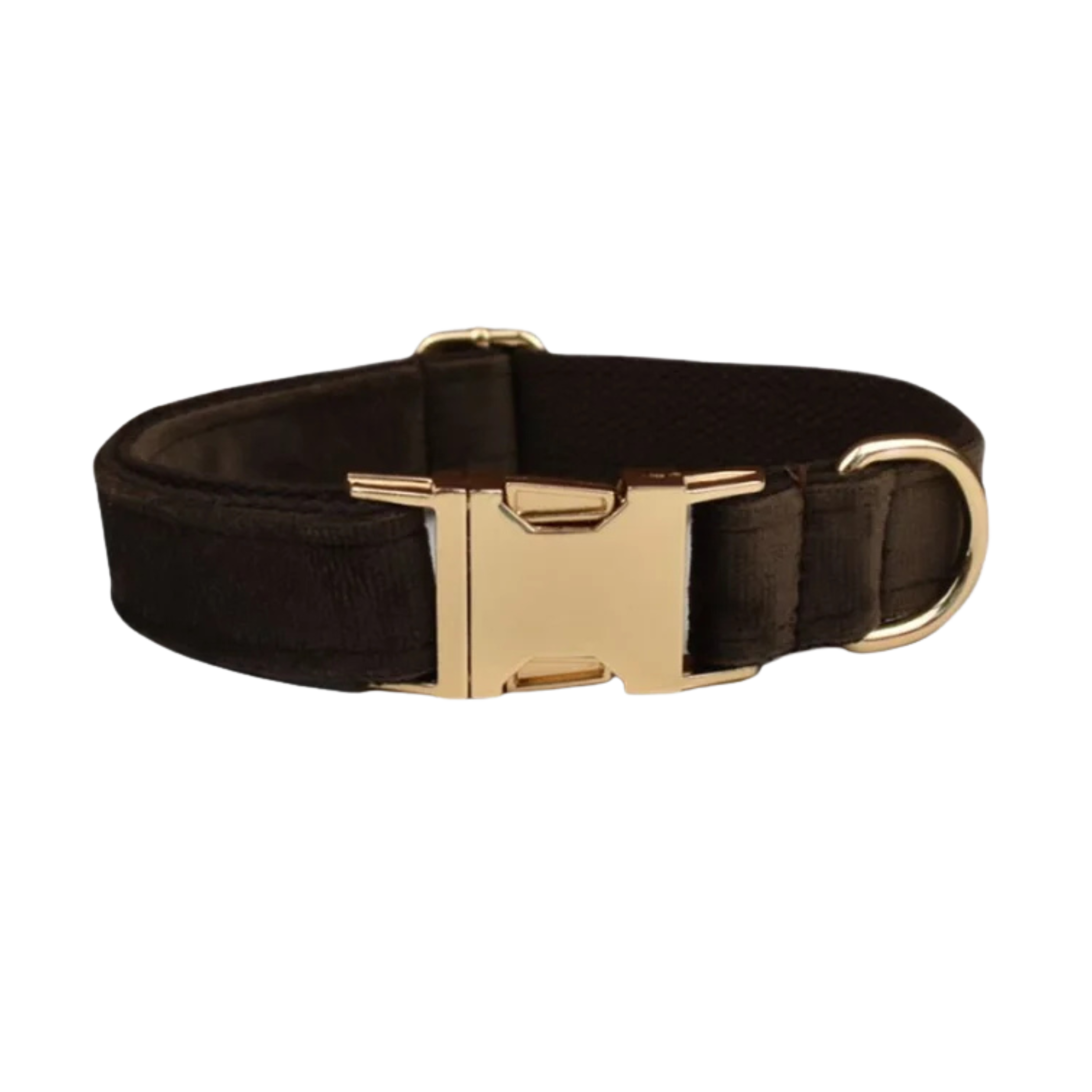 Mocha Luxe Samt-Hundehalsband
